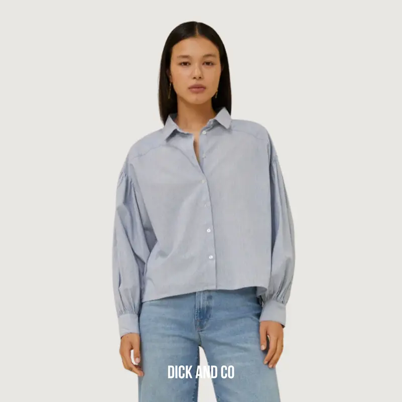 Sara Short Pin Stripe Blouse