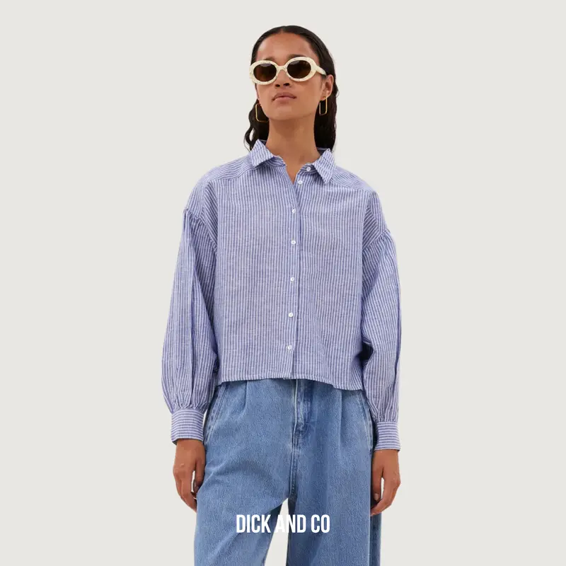 Sarah Short Linen Blouse