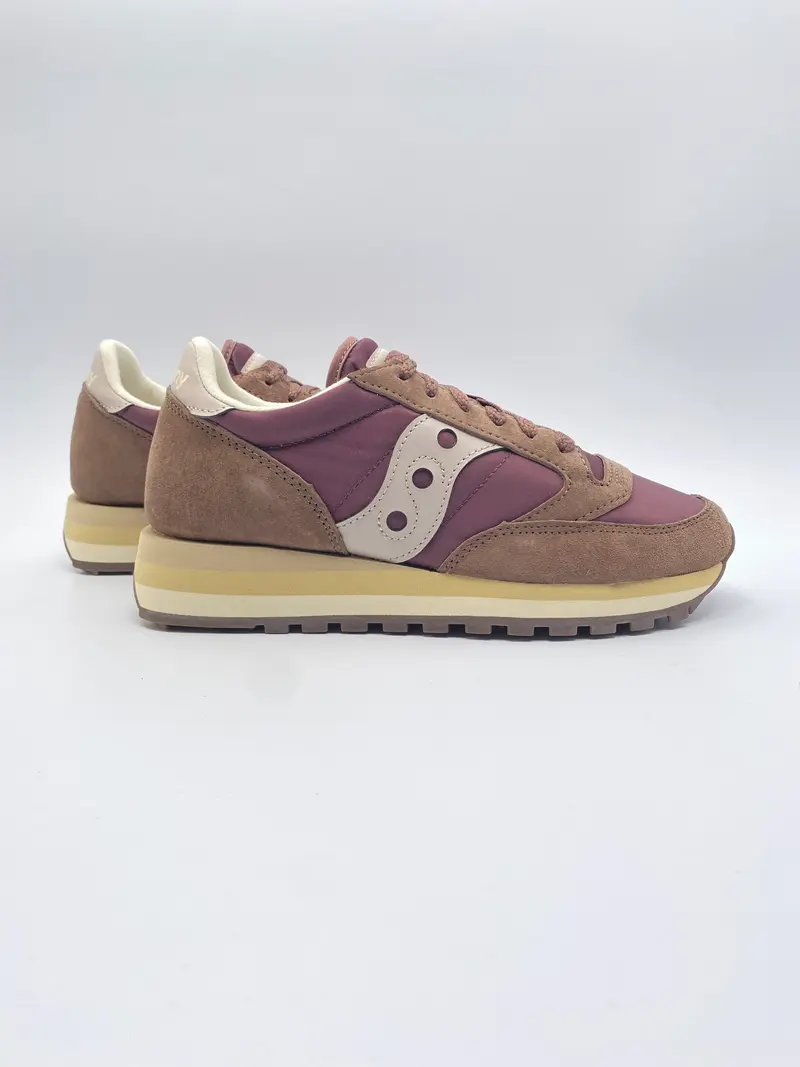 Saucony jazz triple deep red tan