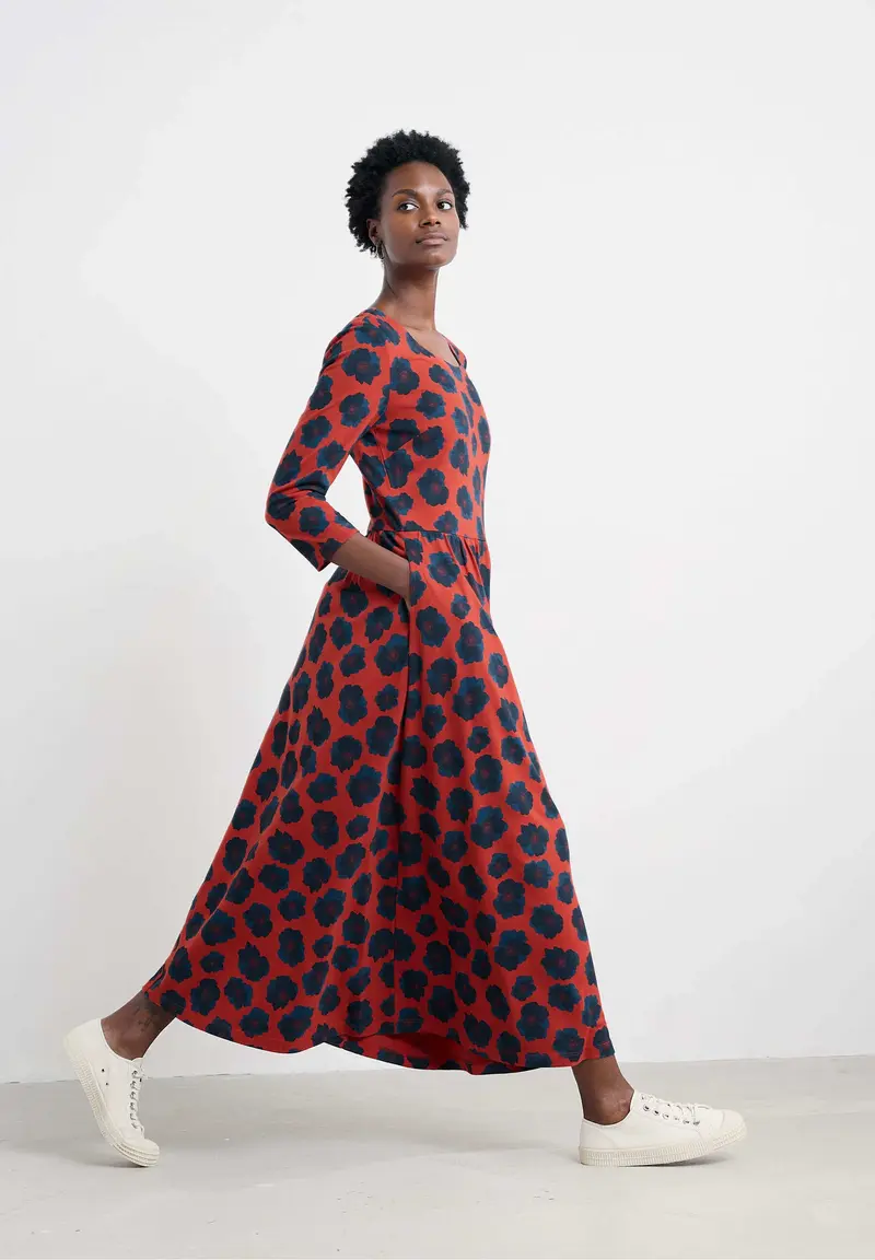 Seasalt - Emily Dress - Inky Anemone Tomato