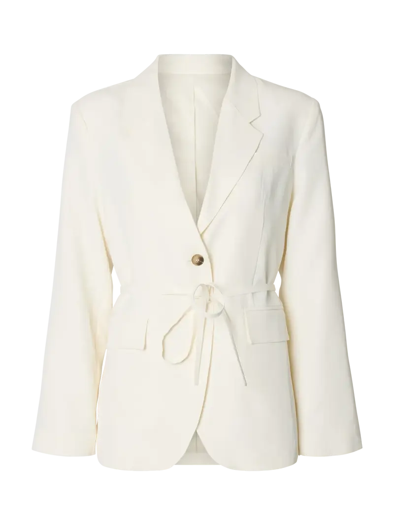 Selected Ellie blazer egret