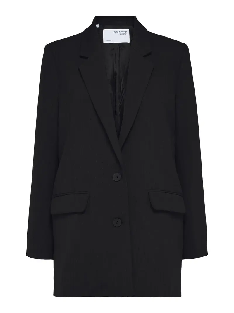 Selected Femme SLFRITA LS RELAXED BLAZER BLACK NOOS