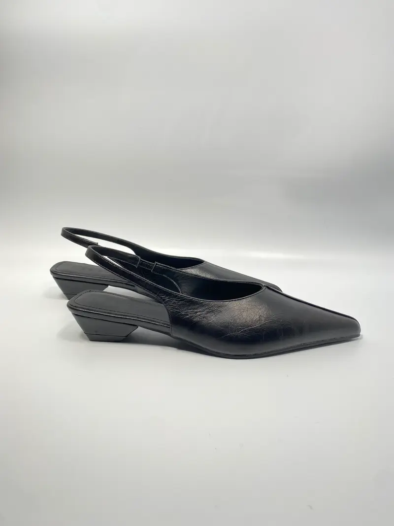 Selected slw greta leather slingback black