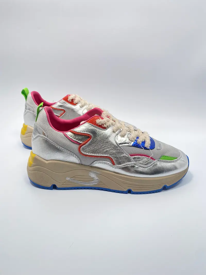 Serafini sneaker malibu silver color