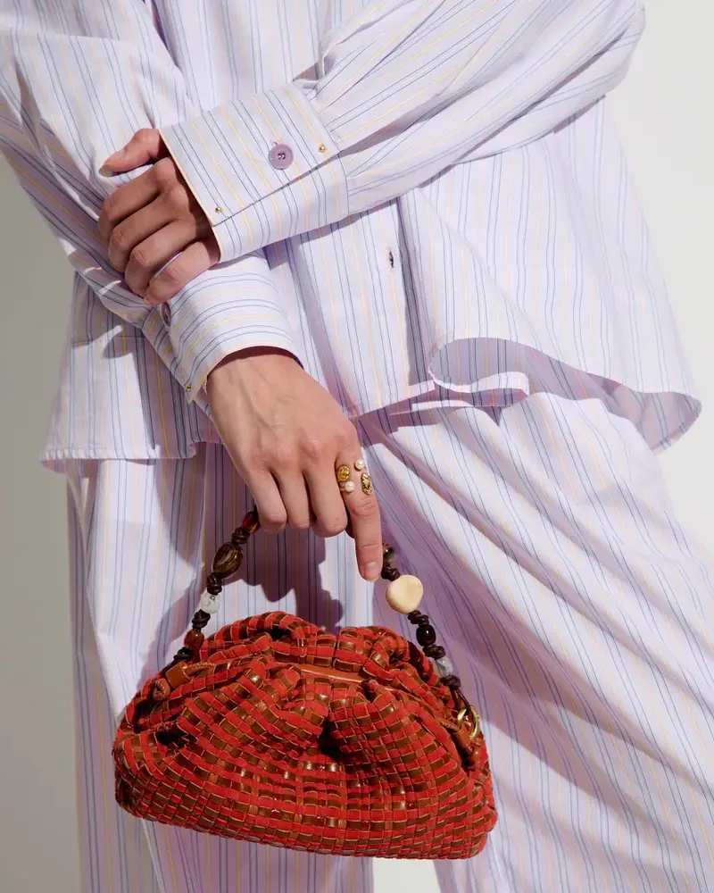 Sessùn bag luna clutch red muse