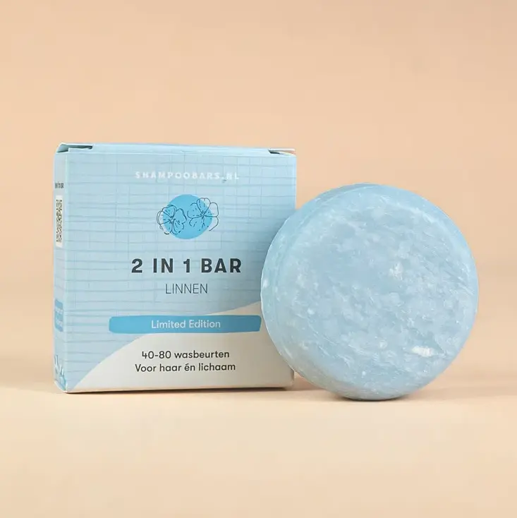 Shampoo bar 2-in-1 bar linnen