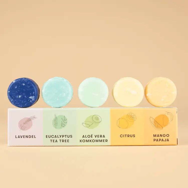 Shampoobar shampoo bar proefpakket