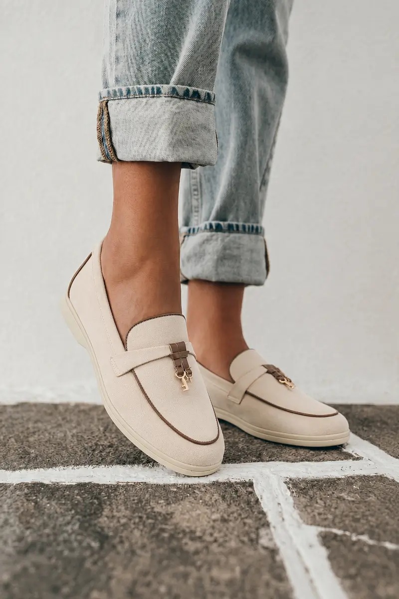 Shanna Beige Loafers