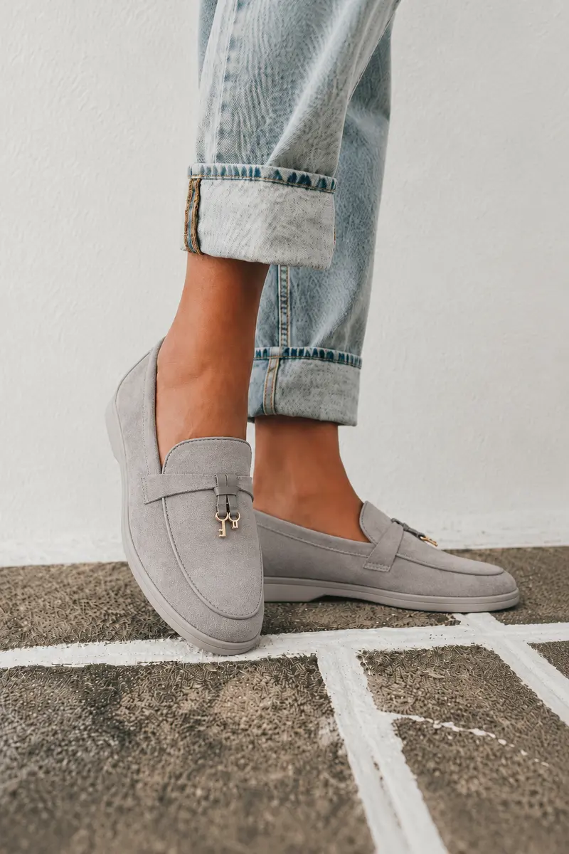 Shanna Grey Loafers