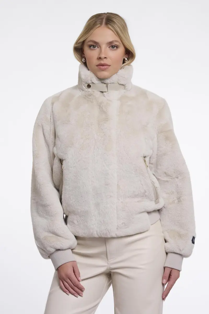 Short faux fur jacket