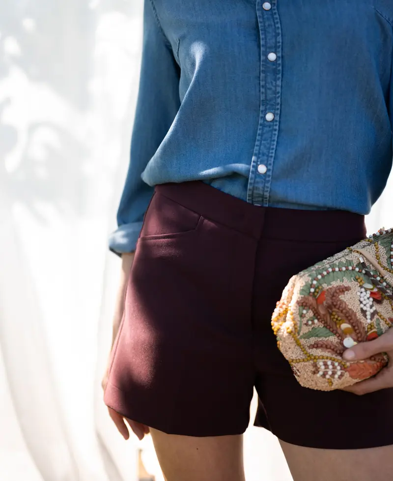 Short LA MADDY Bordeaux