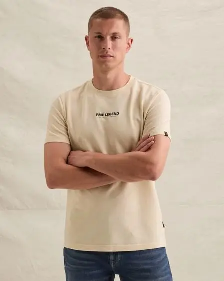 Short sleeve r-neck flat waff