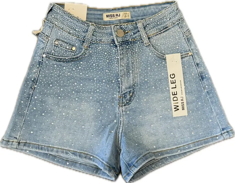 Shorts light blue sparkle