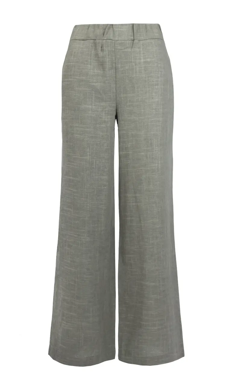 Sianda Linnen/Viscose Woven | Army