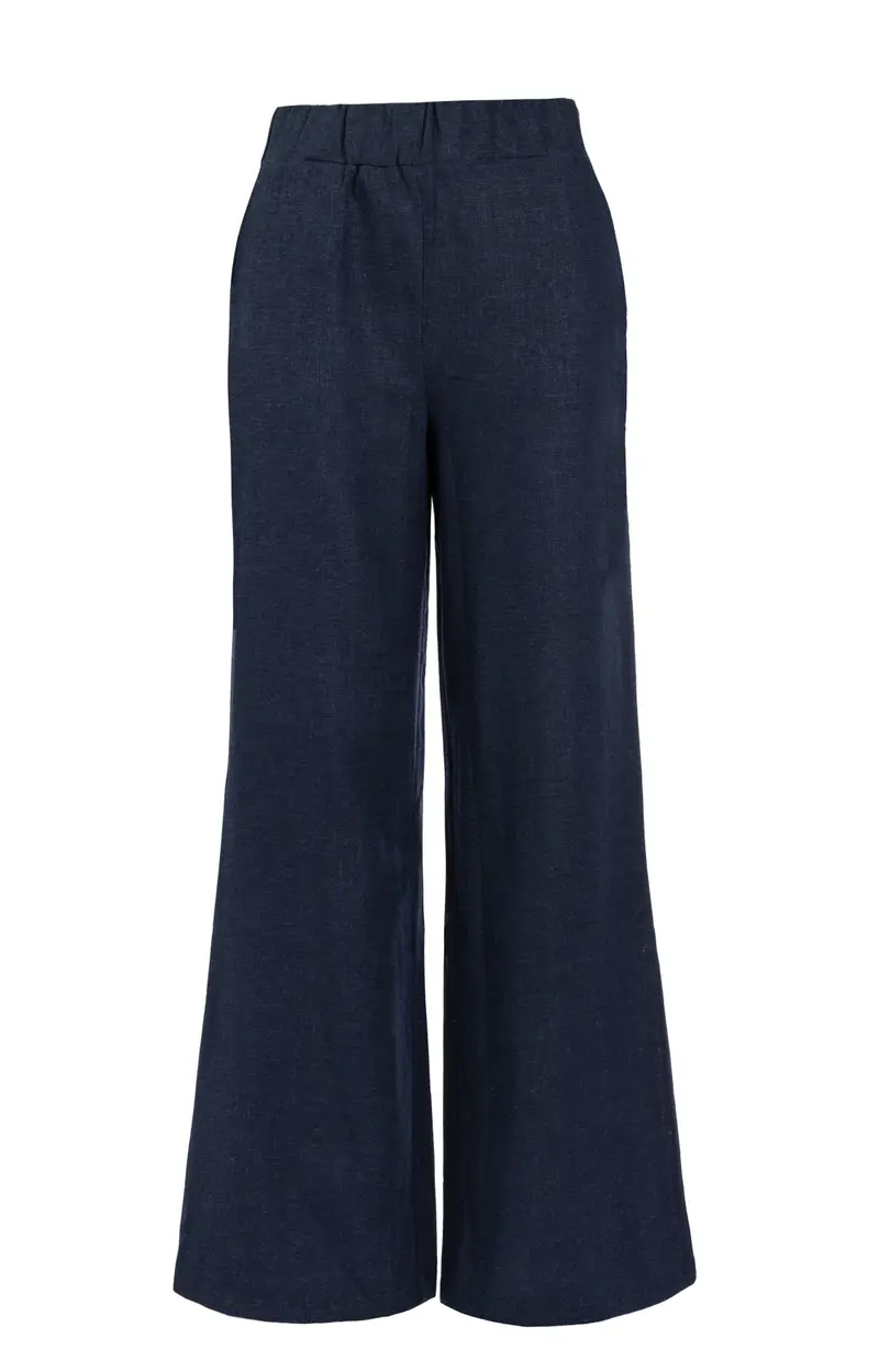 Sianda Linnen/Viscose Woven | Marine