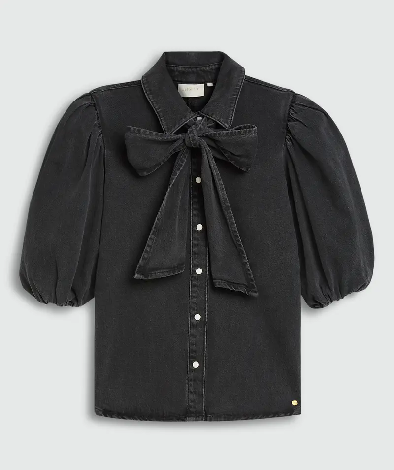 sila black washed denim