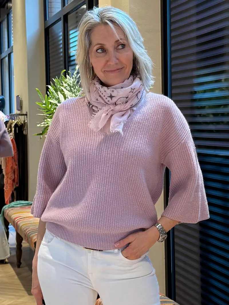 Sjaal Fee Paisley Zachtroze