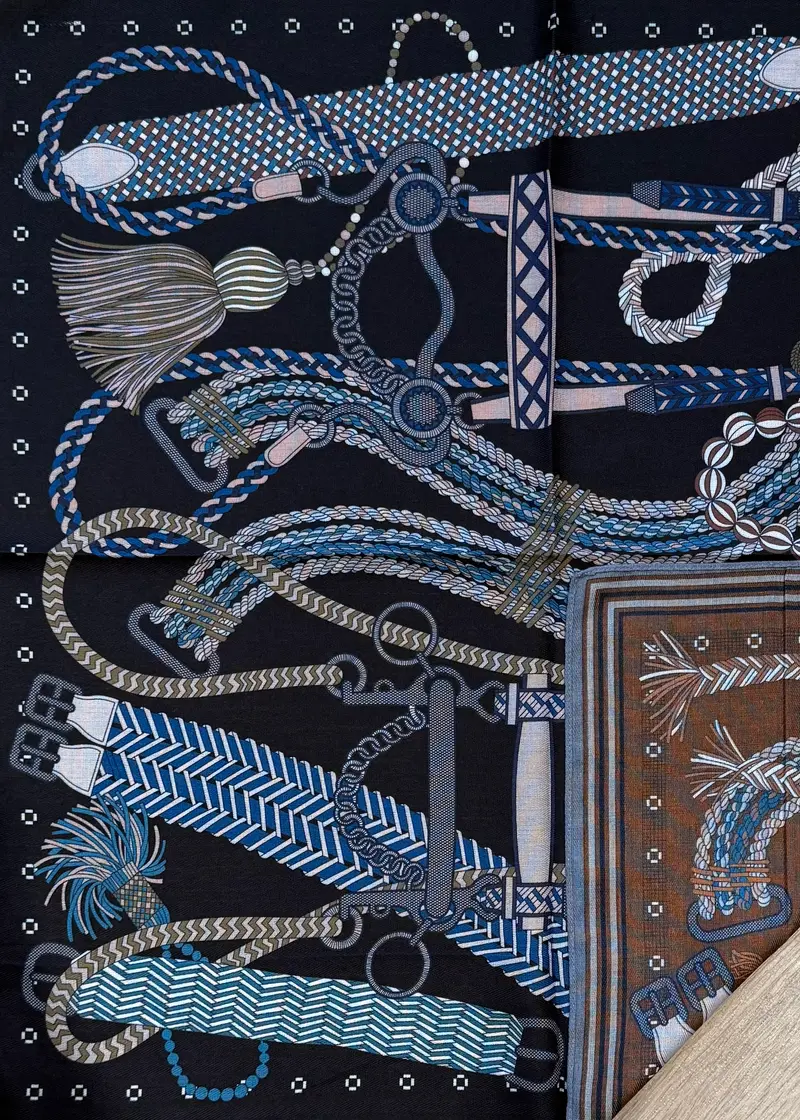 Sjaal Zwart Blauw
