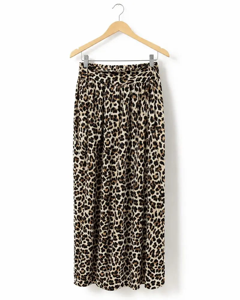 Skirt leopard A-8883 Brown