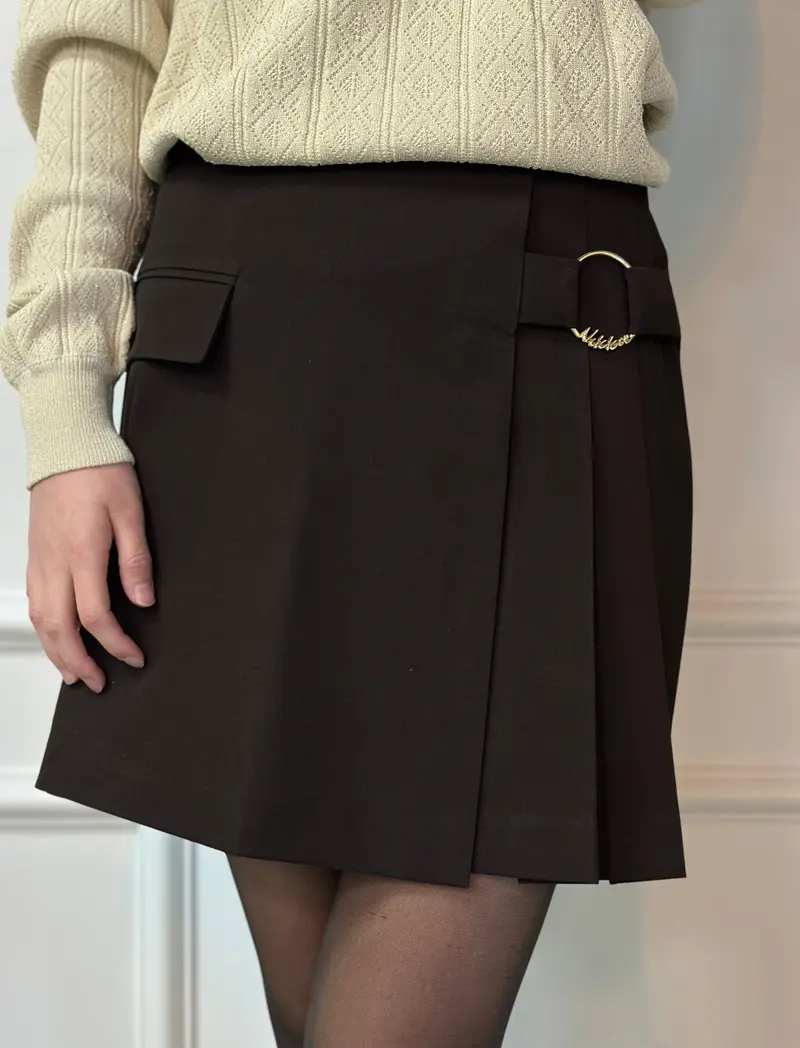 Skirt oxford N-3-683-2601 Coffee