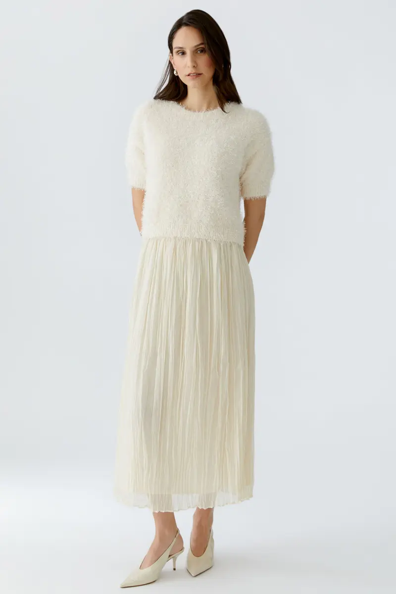 Skirt pleaterd 97104 Whitecap grey