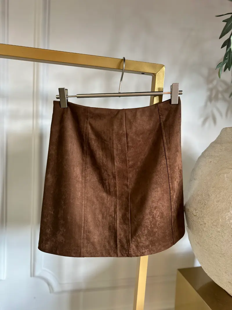 Skirt suedelook 37060 Cognac