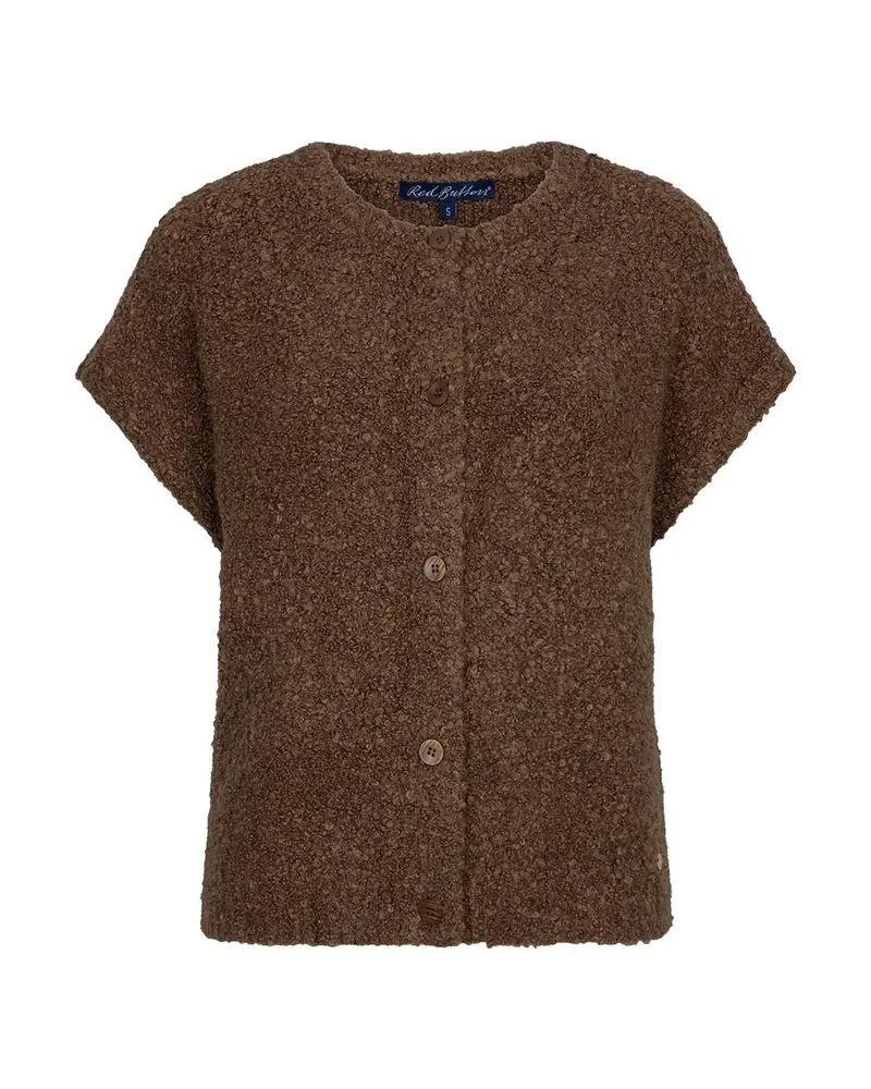 Sleeveless knit boucle
