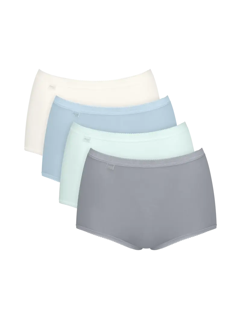 Sloggi Tailleslip - Basic Maxi C4P voordeelpack 3+1 gratis - Sea Blue Light Combination (M031)