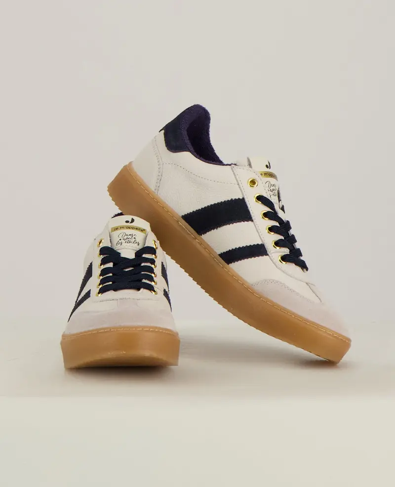 Sneakers Stripes | Ecru / Navy