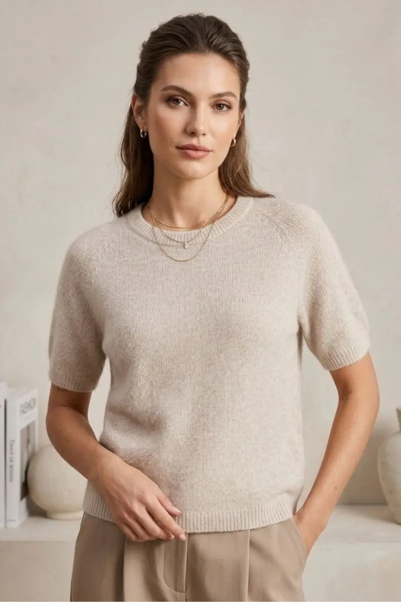 SOLANGE top korte mouw