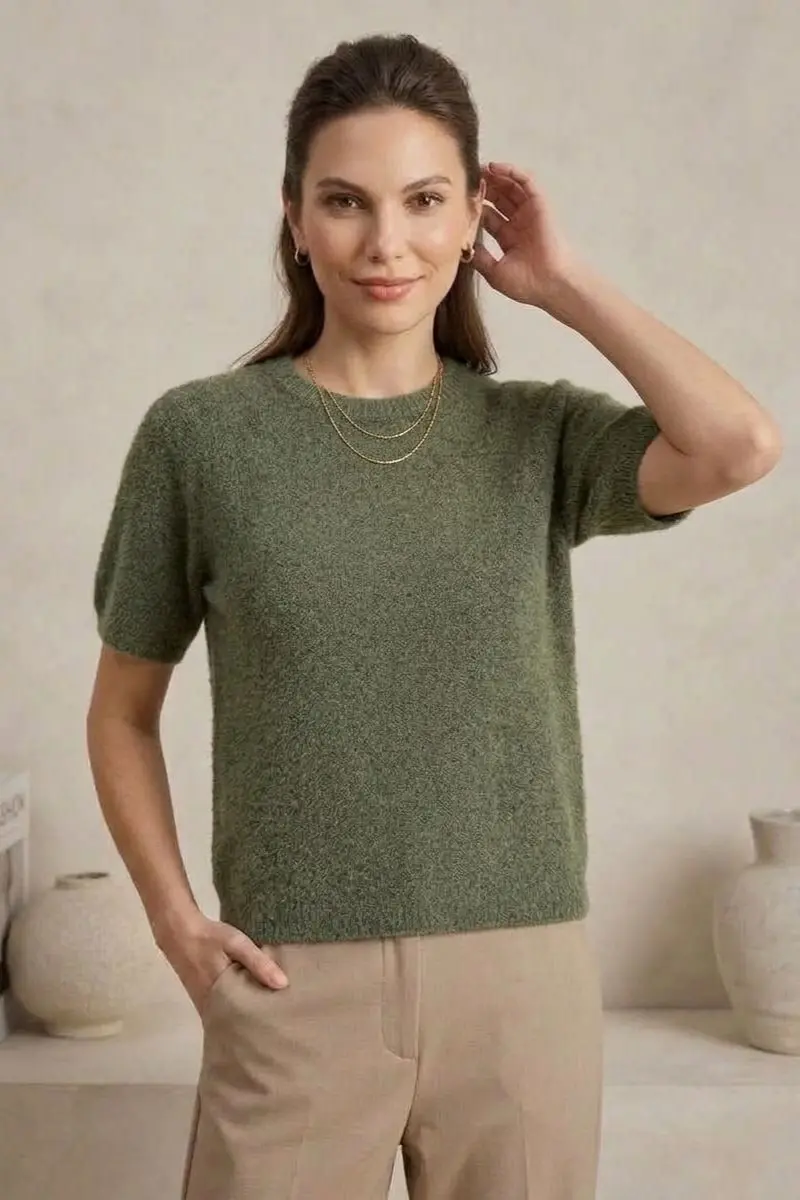 SOLANGE top korte mouw