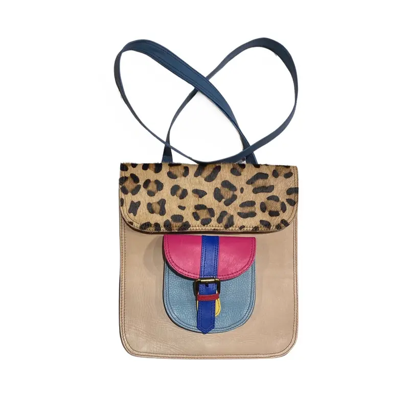 Soruka Remi print leather backpack