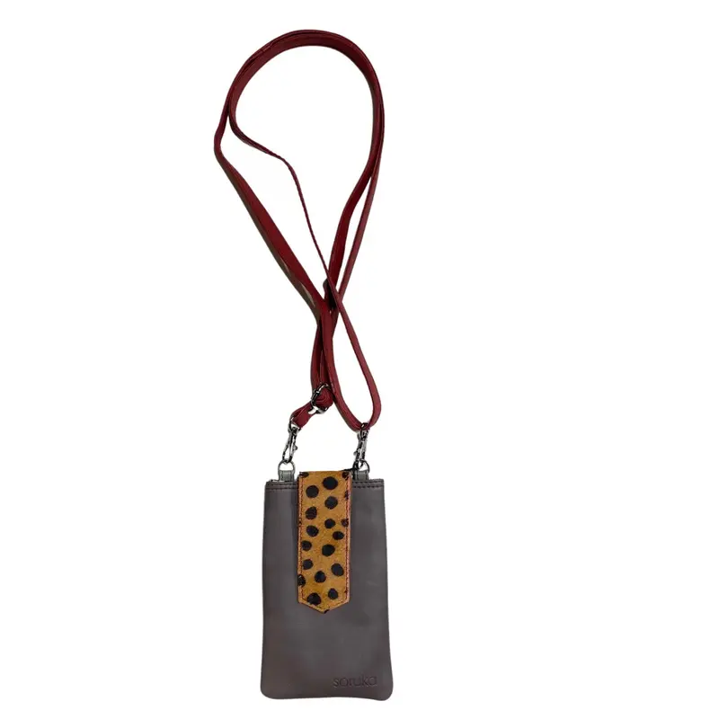 Soruka Zoe phone cover loop print grey