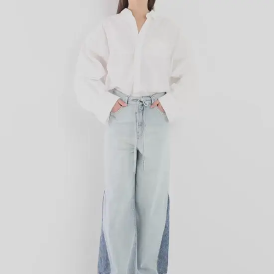 SOSUE blouse bomber white