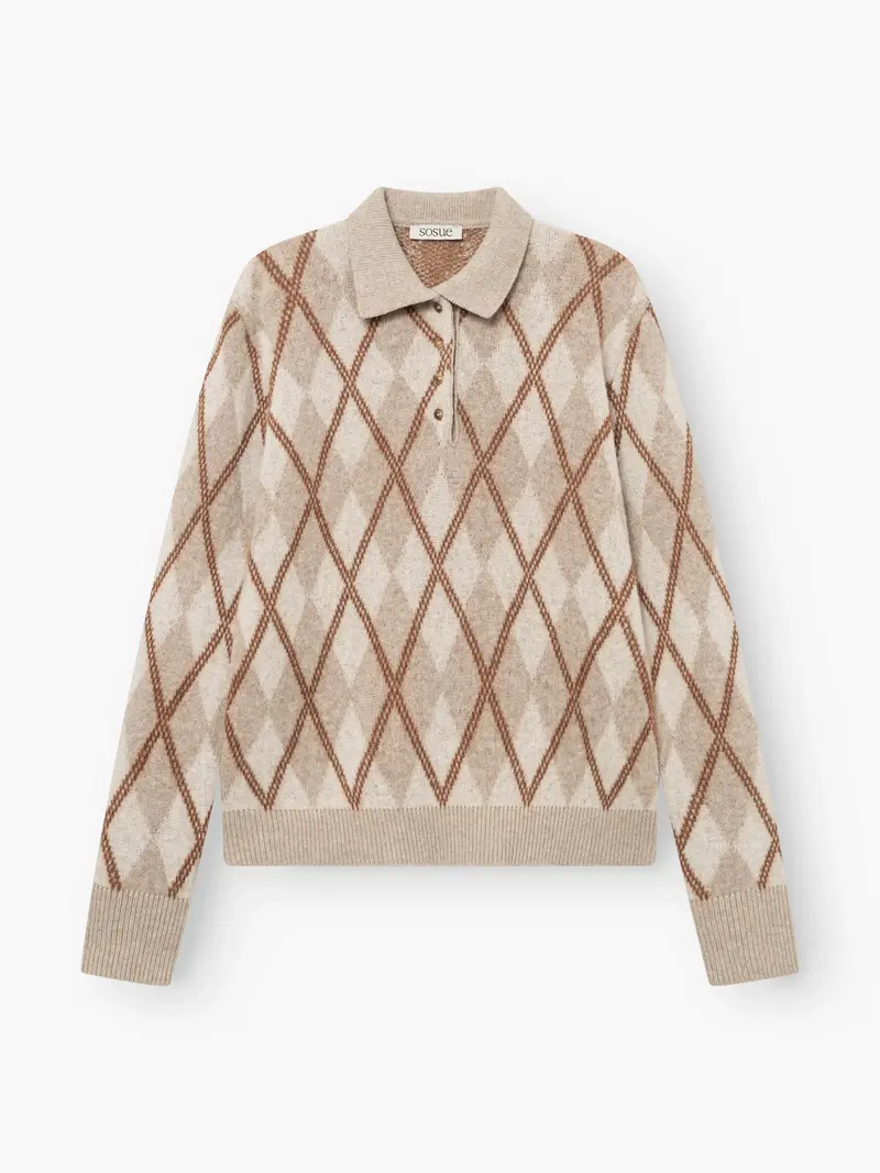 SOSUE Pullover Polo Diamond