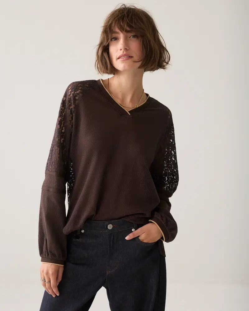 Sportieve baseball top