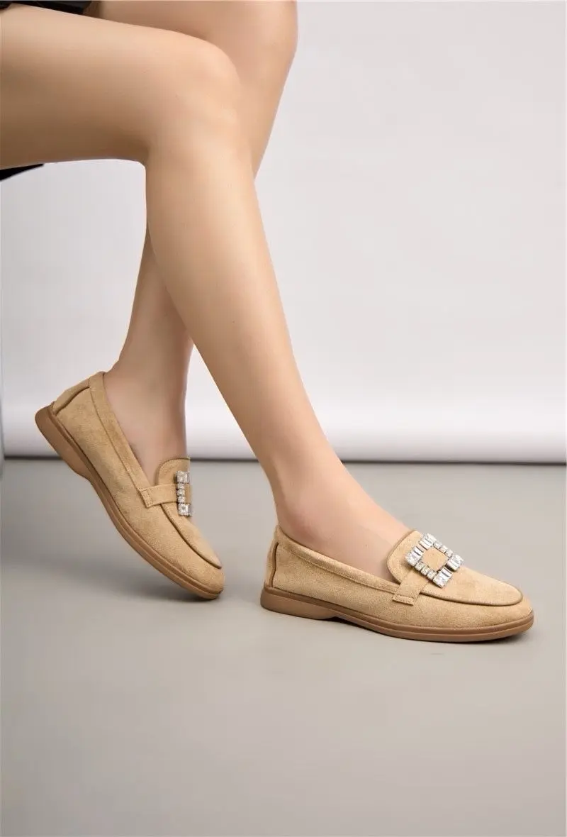 Square Khaki Loafer