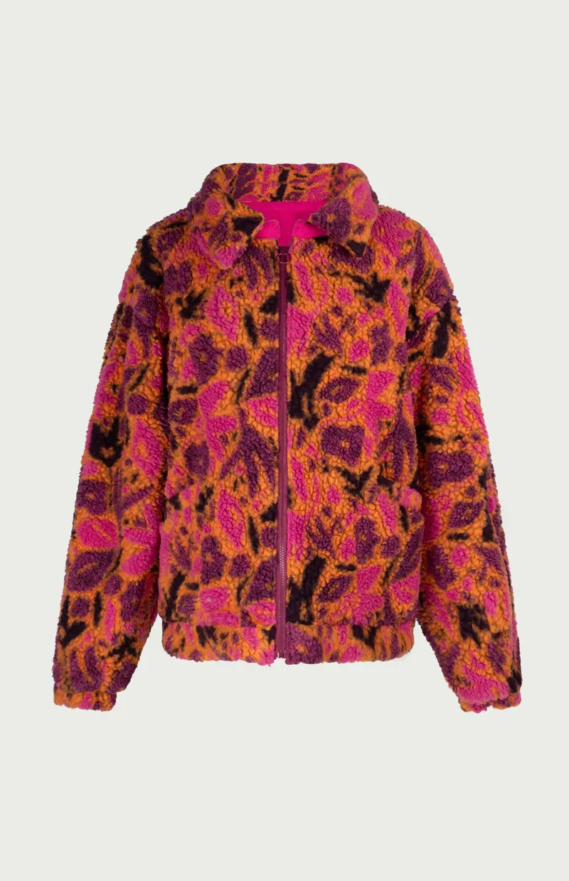 Stevie Reversible Fleece Jacket Orange