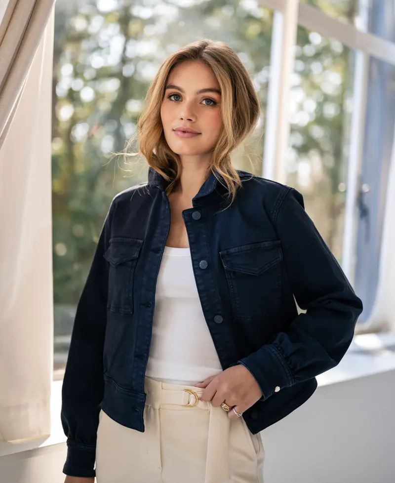 Stretch jeansjack LA CALLAS Donkerblauw