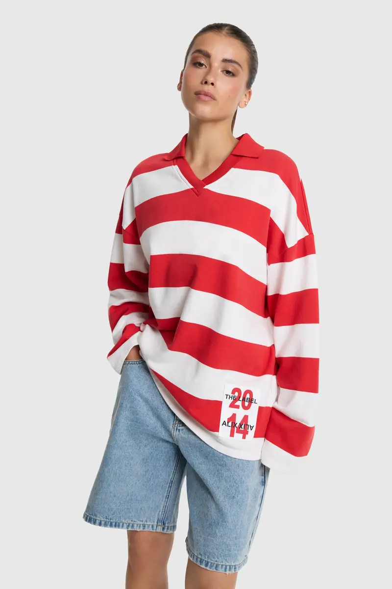 stripe polo
