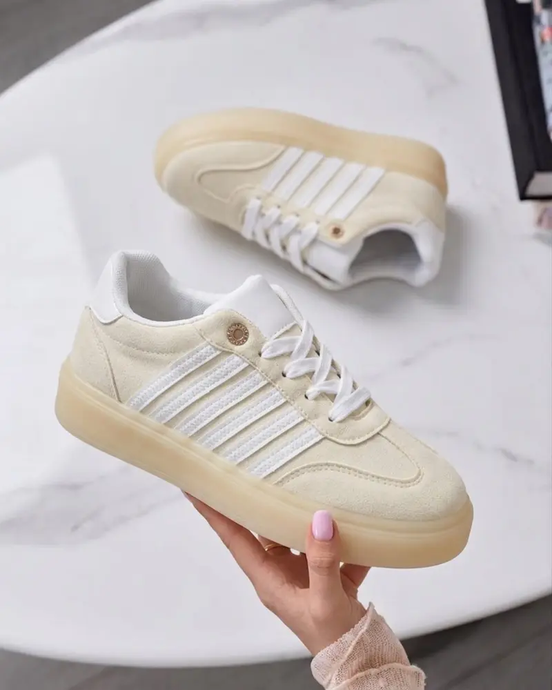 Stripe Yellow Sneaker