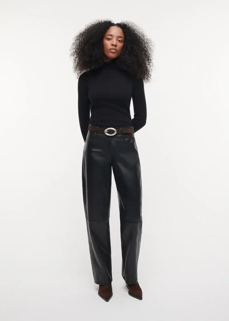 Studio AR | Sheep Soft Waxed Pants Black