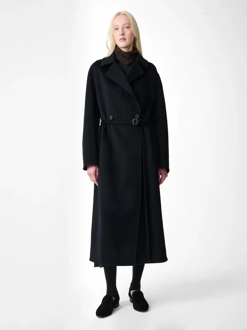 Studio Nicholson | Mori Double Faced Coat Darkest Navy