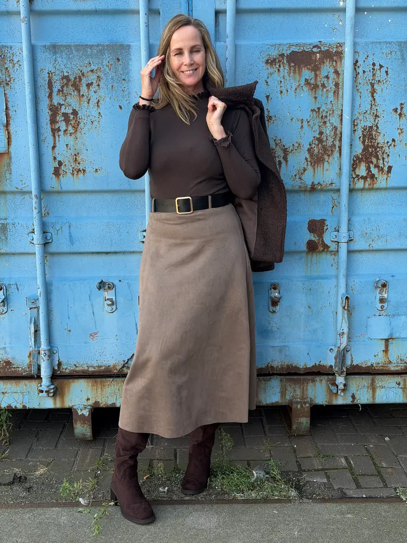 Suedine Maxi Rok