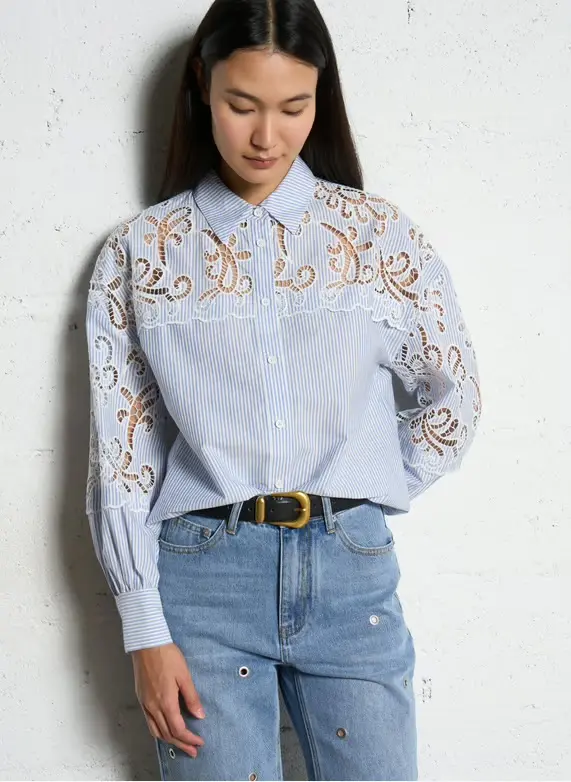 Suncoo blouse leticia bleu