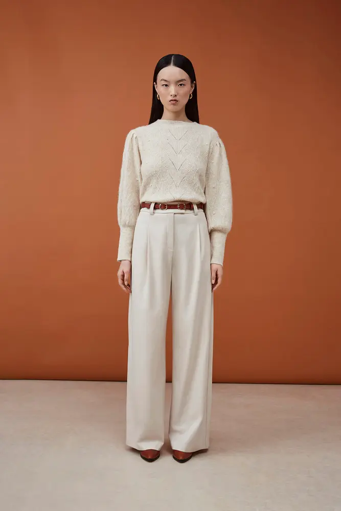Suncoo pantalon Japon blanc casse