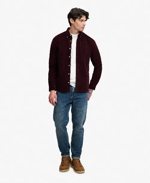 Superdry heren shirt classic rood
