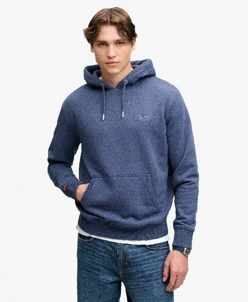 Superdry heren sweatshirt met logo blauw