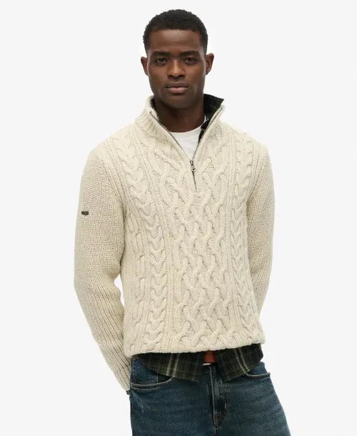Superdry heren trui jacob beige