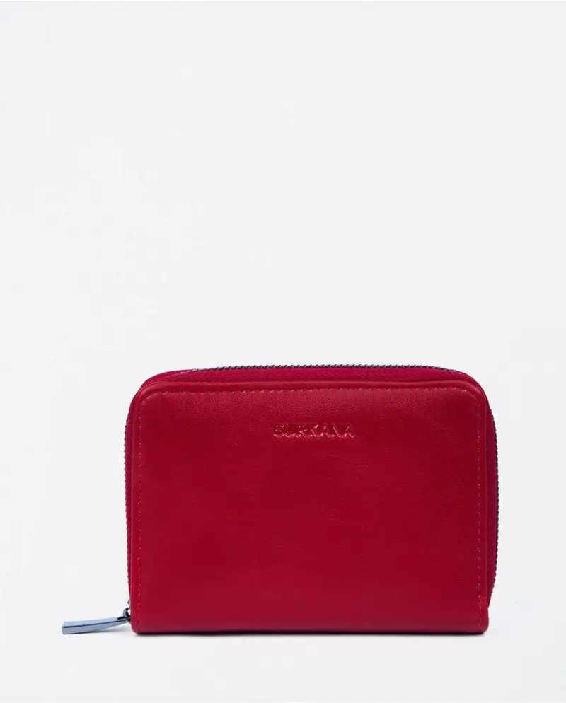 Surkana medium zippered wallet Red